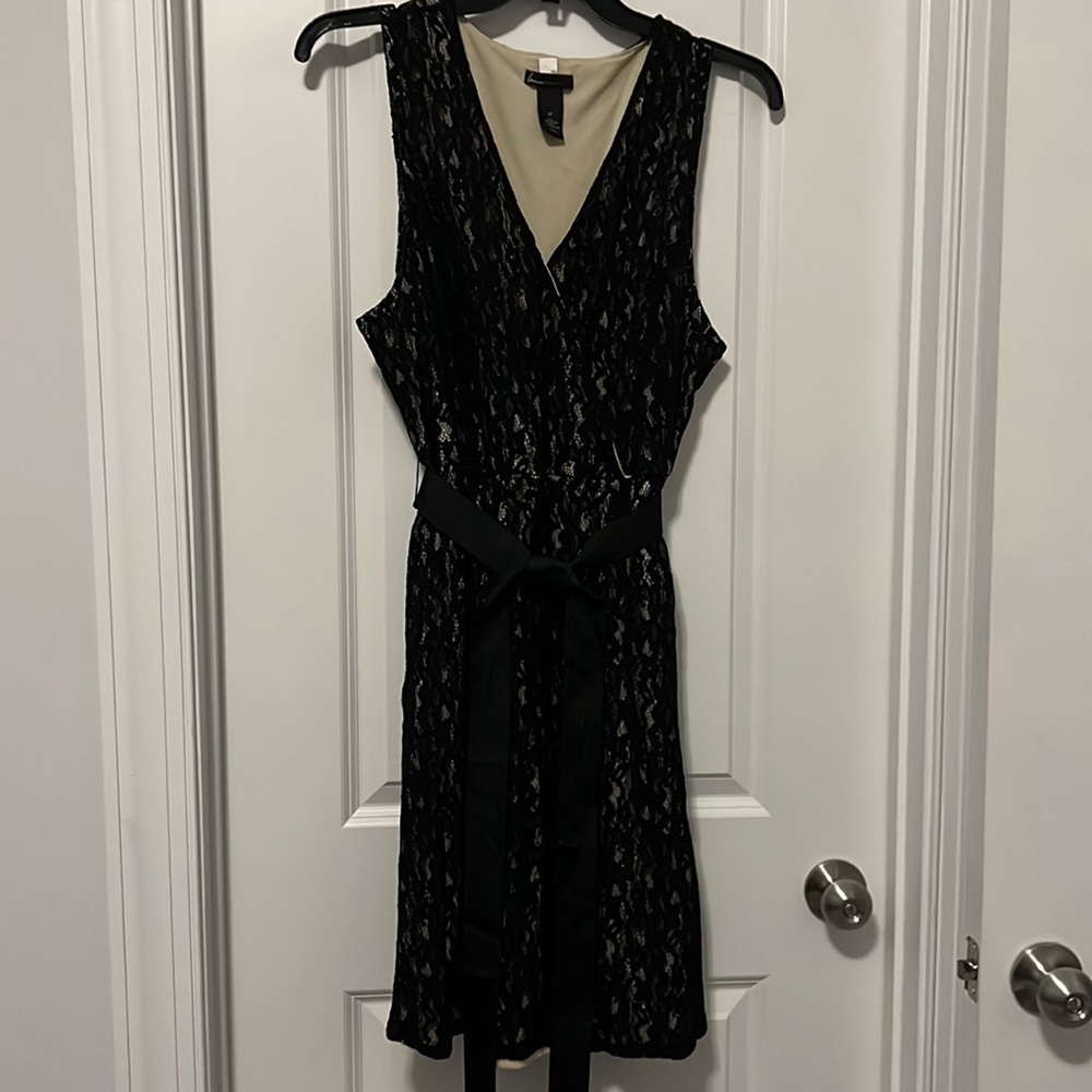 Perfect LBD! Lace overlay dress